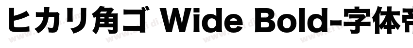 ヒカリ角ゴ Wide Bold字体转换 ヒカリ角ゴ Wide Bold字体转换
